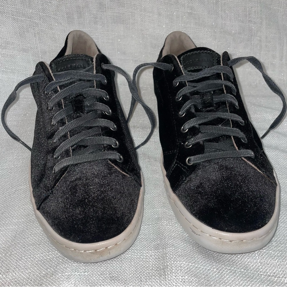 Cole Haan Black Velvet Sneakers 10.5 W09756 - Picture 2 of 16
